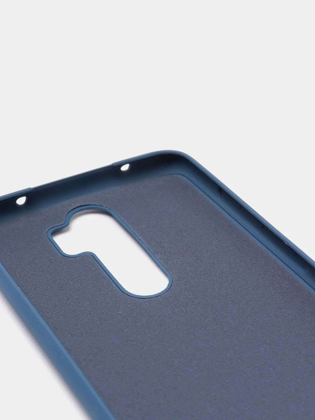 Индиго чехол Xiaomi Redmi Note 8 Pro, Сяоми Редми Нот 8 Про, силиконовый с закрытым низом