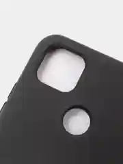 Угольный чехол Silicone Cove Xiaomi Redmi 9C, Redmi 9C NFC, Redmi 10A силиконовый, с закрытым низом