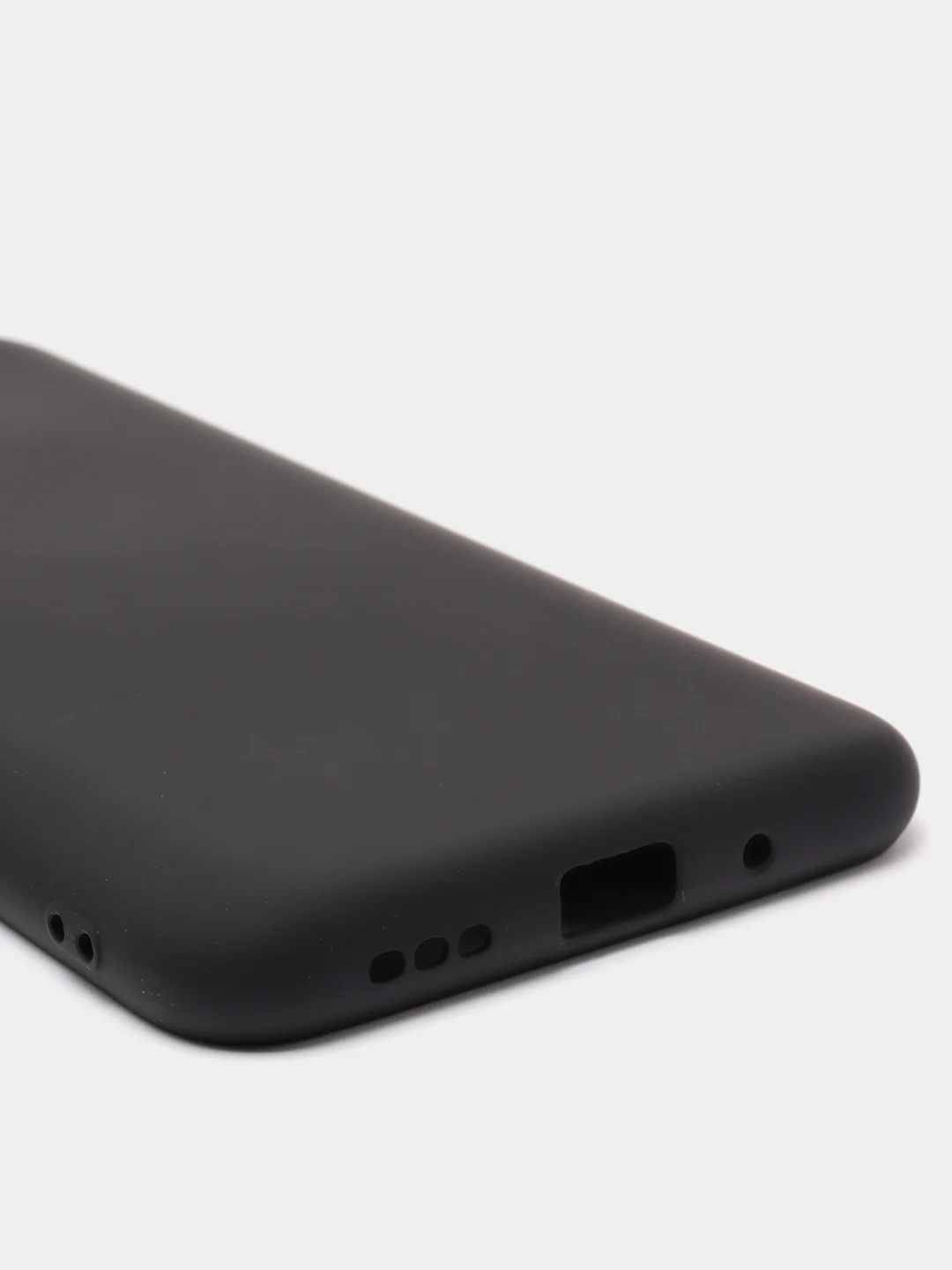 Угольный чехол Silicone Cove Xiaomi Redmi 9C, Redmi 9C NFC, Redmi 10A силиконовый, с закрытым низом