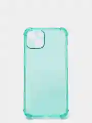 Бирюзовый чехол противоударный на iPhone 7, 8, 11, 12, 13, Pro, mini, Max, Plus, прозрачный