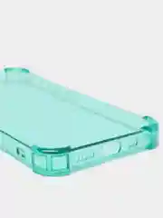 Бирюзовый чехол противоударный на iPhone 7, 8, 11, 12, 13, Pro, mini, Max, Plus, прозрачный