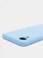 Голубой чехол для Samsung Galaxy A03 Core, силиконовый
