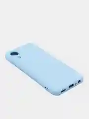 Голубой чехол для Samsung Galaxy A03 Core, силиконовый