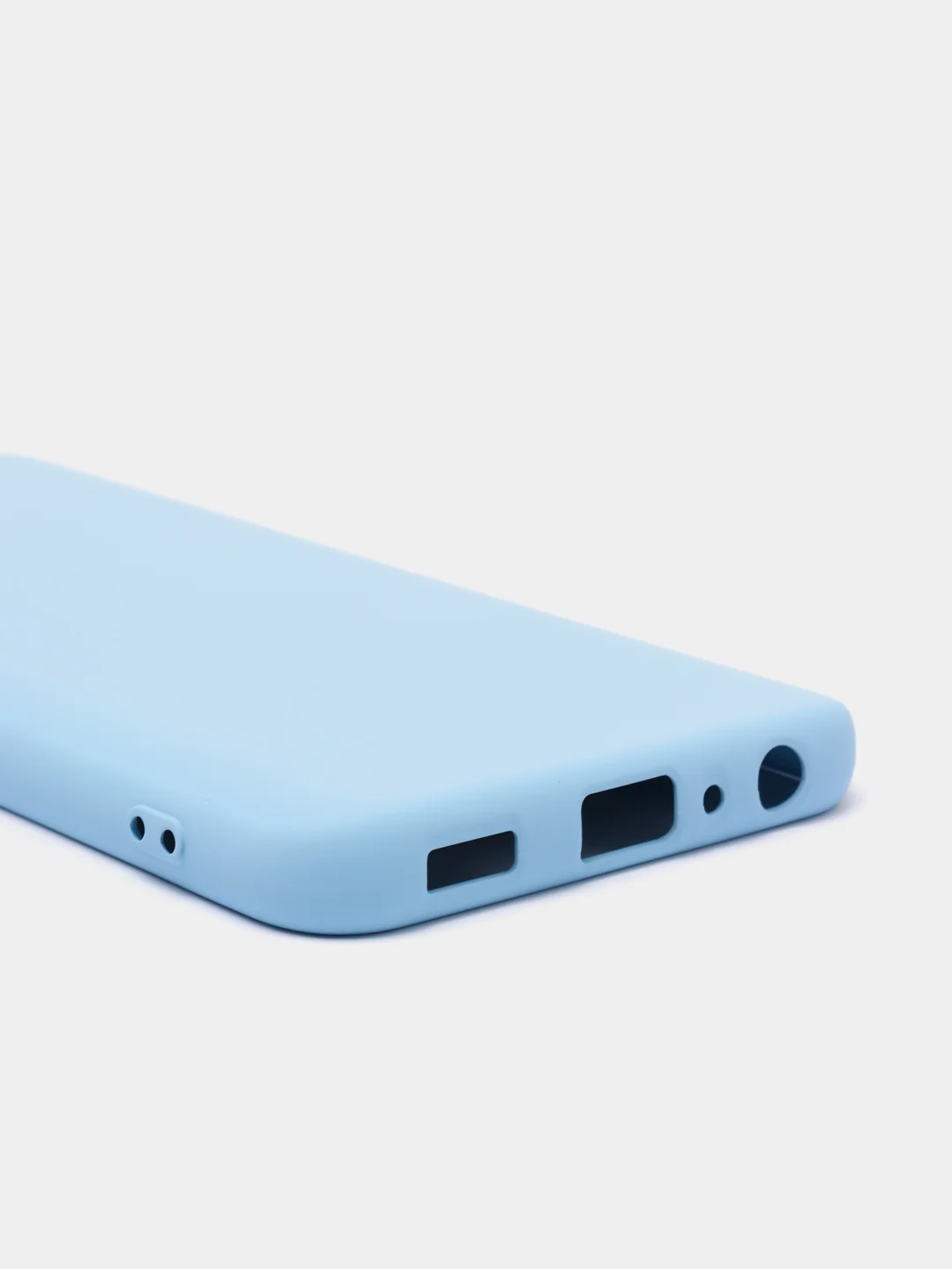 Голубой чехол для Samsung Galaxy A03 Core, силиконовый