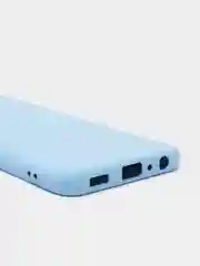 Голубой чехол для Samsung Galaxy A03 Core, силиконовый