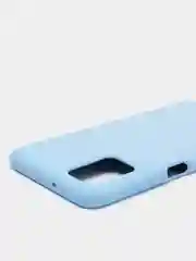 Голубой чехол силиконовый для Samsung Galaxy A03s