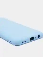 Голубой чехол силиконовый для Samsung Galaxy A03s