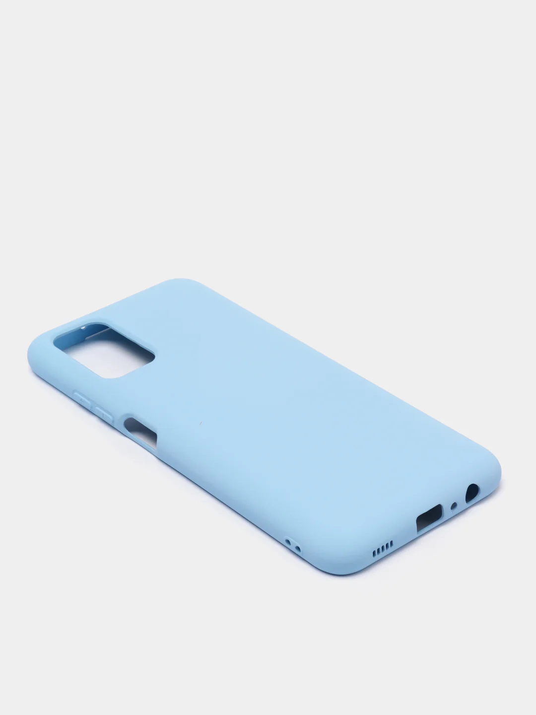Голубой чехол силиконовый для Samsung Galaxy A03s