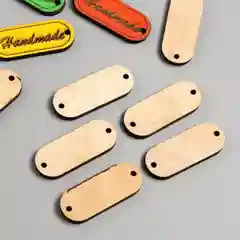 Желтый бирка "Hand made" 5х2 см МИКС