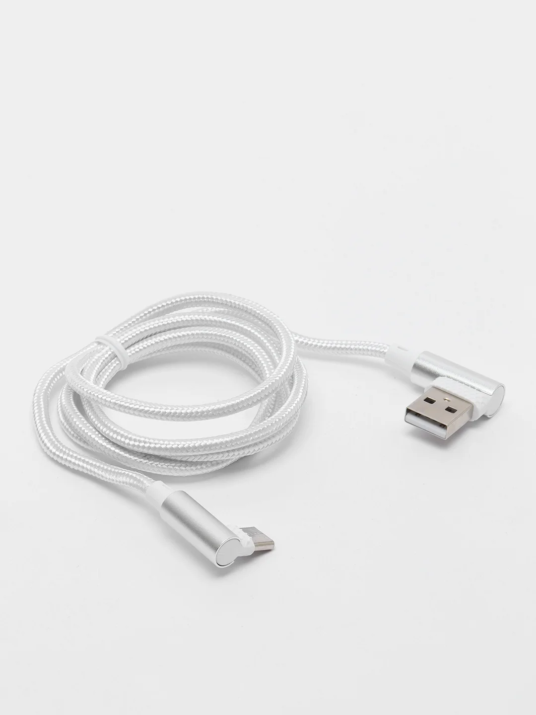 Кабель зарядный Type-C, белый, угловой Arnezi для зарядки и передачи данных