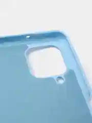 Голубой чехол силиконовый для Samsung Galaxy A12