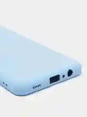 Голубой чехол силиконовый для Samsung Galaxy A12