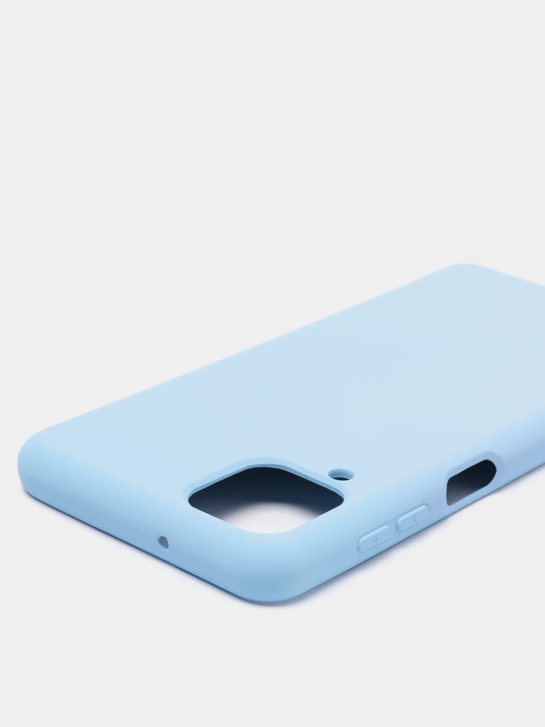 Голубой чехол силиконовый для Samsung Galaxy A12