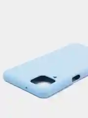 Голубой чехол силиконовый для Samsung Galaxy A12