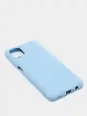 Голубой чехол силиконовый для Samsung Galaxy A12