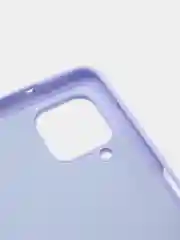 Лавандовый чехол силиконовый для Samsung Galaxy A12