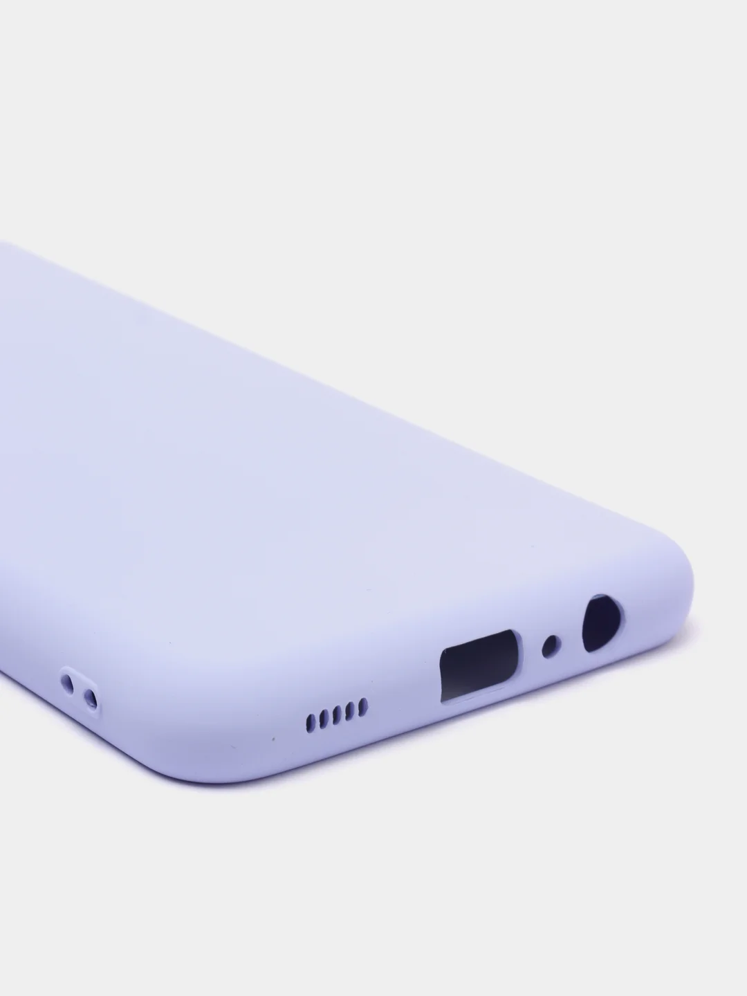 Лавандовый чехол силиконовый для Samsung Galaxy A12