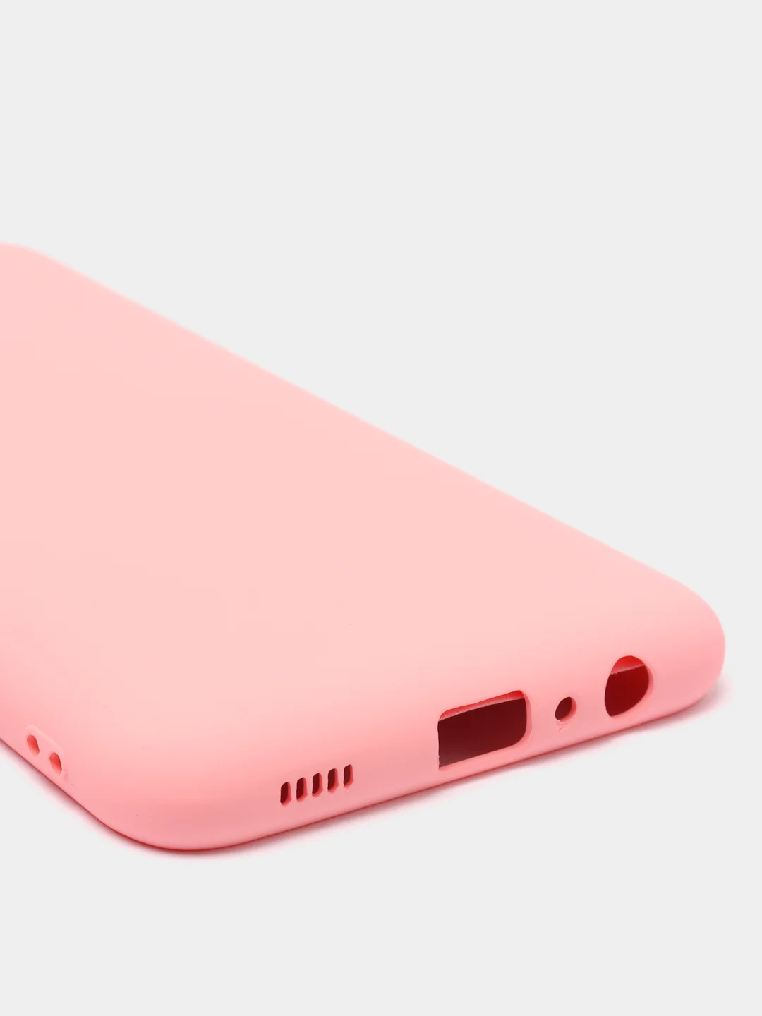 Розовый чехол силиконовый для Samsung Galaxy A03s