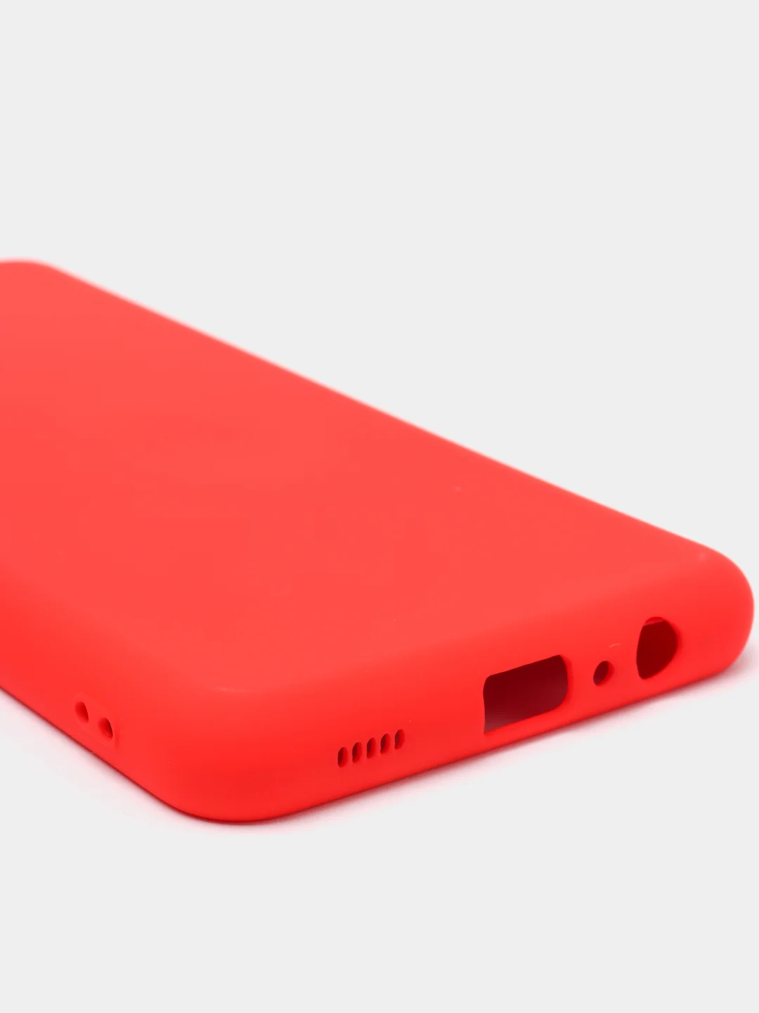 Красный чехол силиконовый для Samsung Galaxy A12