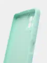 Мятный чехол Samsung A22 4G, M22, M32 c защитой камеры и бархатом внутри
