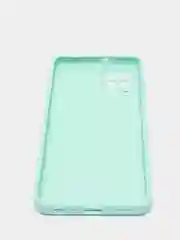 Мятный чехол Samsung A22 4G, M22, M32 c защитой камеры и бархатом внутри