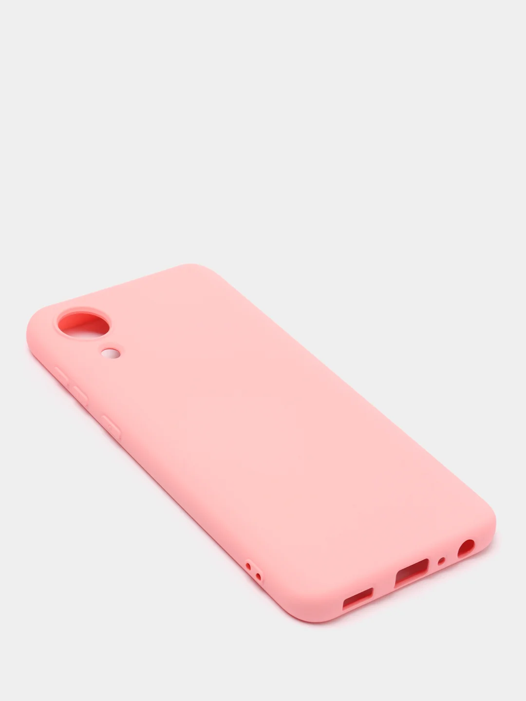 Розовый чехол для Samsung Galaxy A03 Core, силиконовый