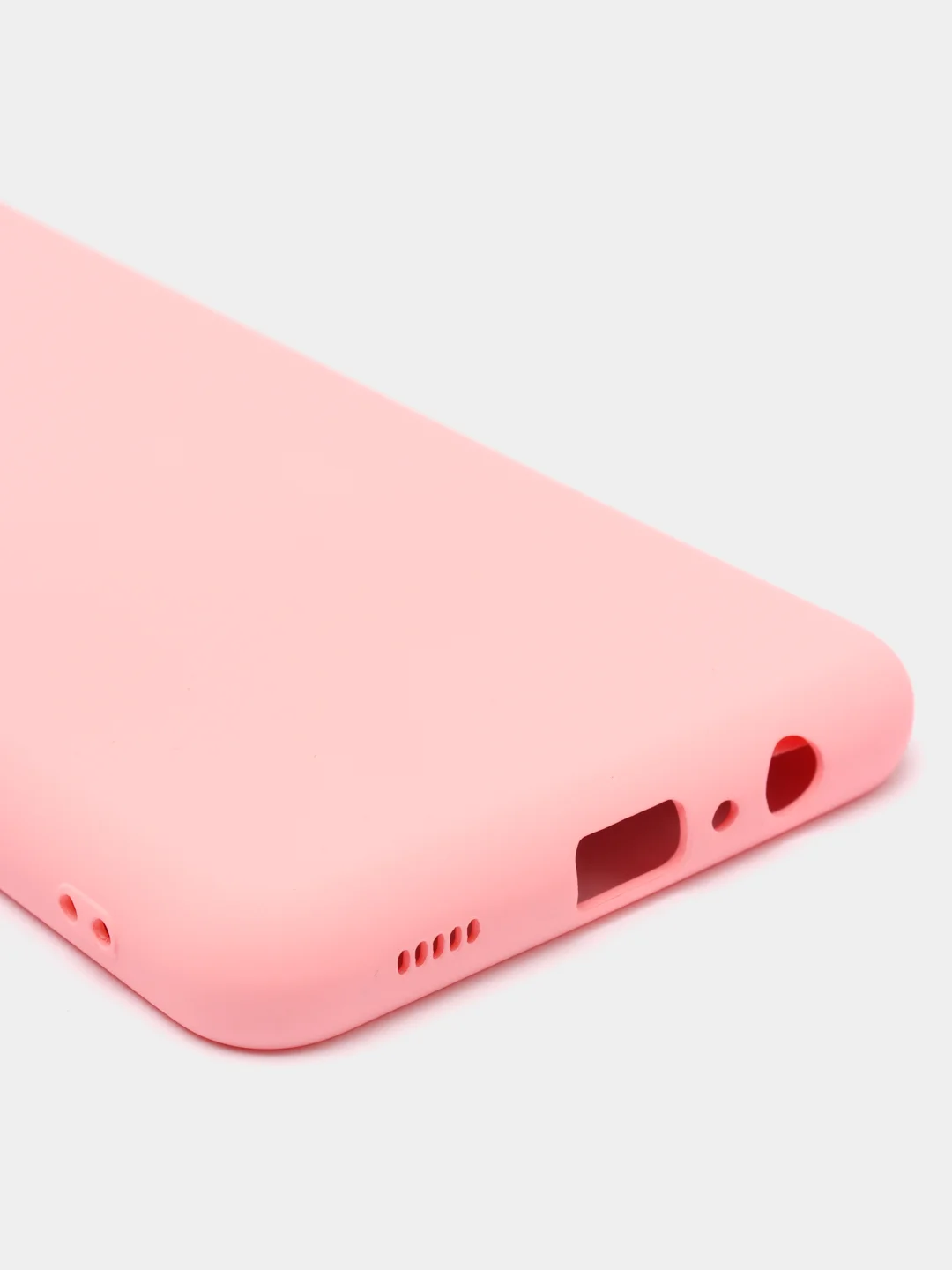 Розовый чехол силиконовый для Samsung Galaxy A12