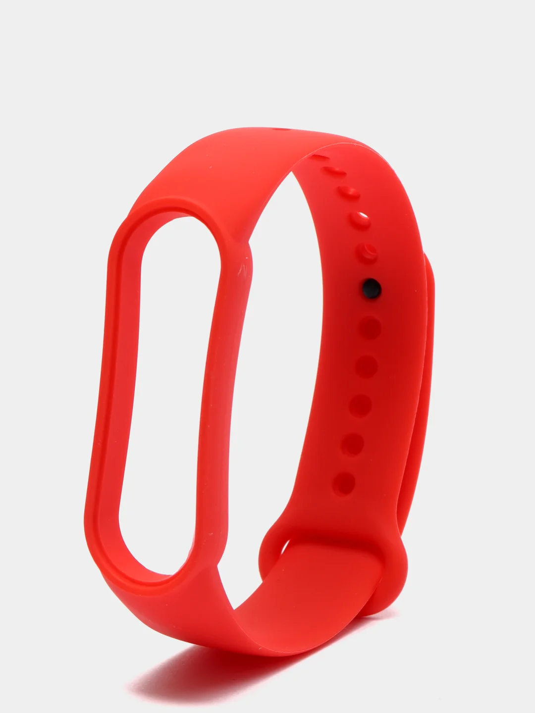 Красный ремешок для Xiaomi Mi Band 5/Mi Band 6, силиконовый