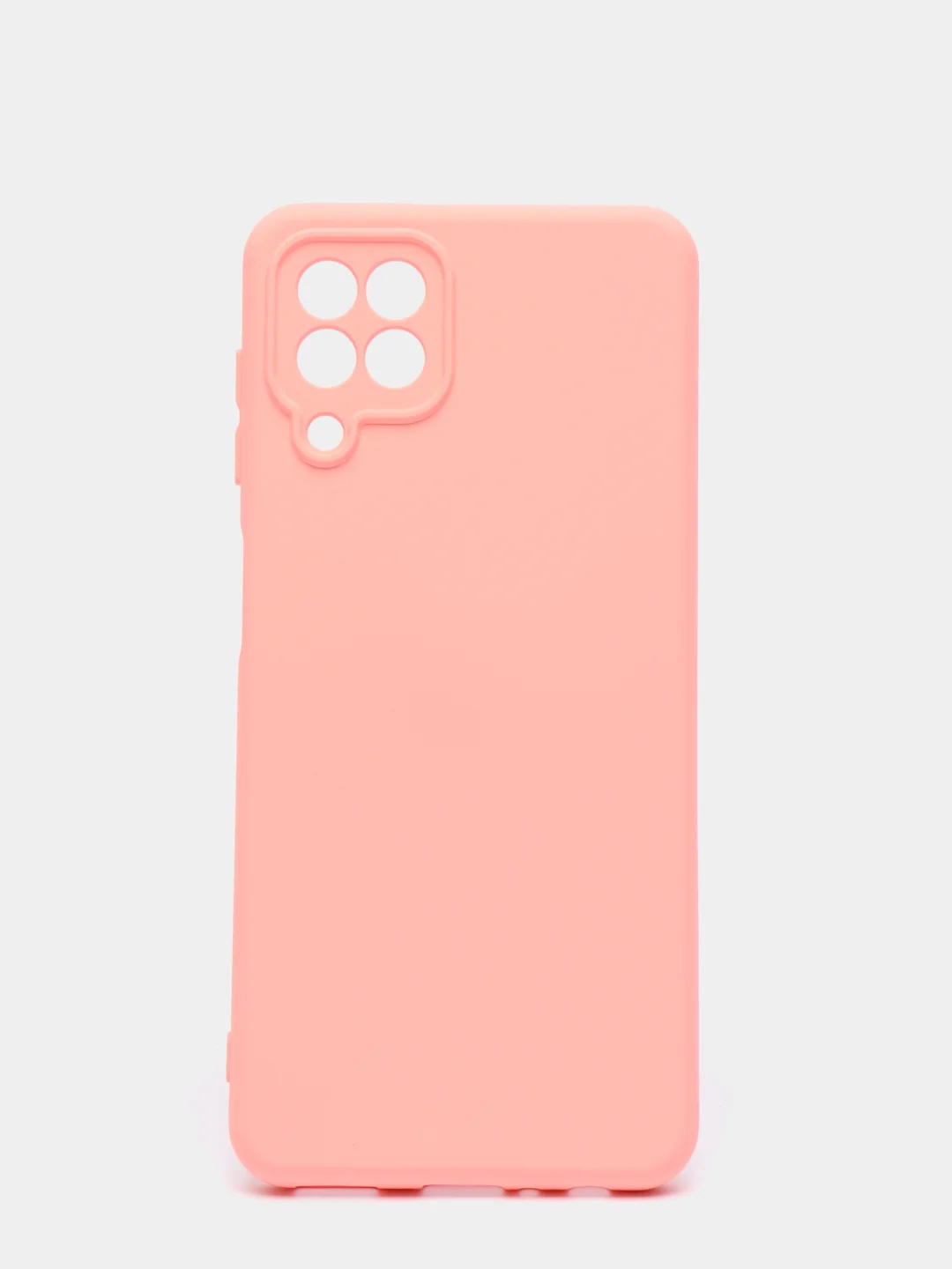 Пастельно-коралловый чехол Samsung A22 4G, M22, M32 c защитой камеры и бархатом внутри