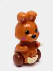 Коричневый заводная игрушка "Зайчонок", разные цвета