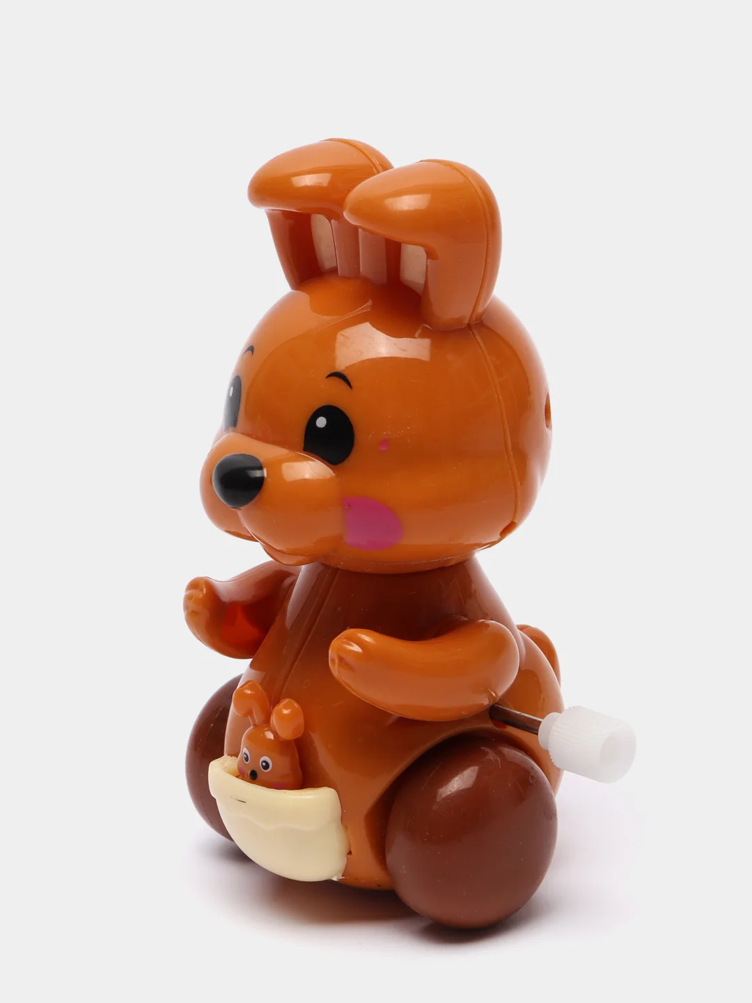 Коричневый заводная игрушка "Зайчонок", разные цвета