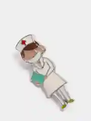 Хаки брошь для врача