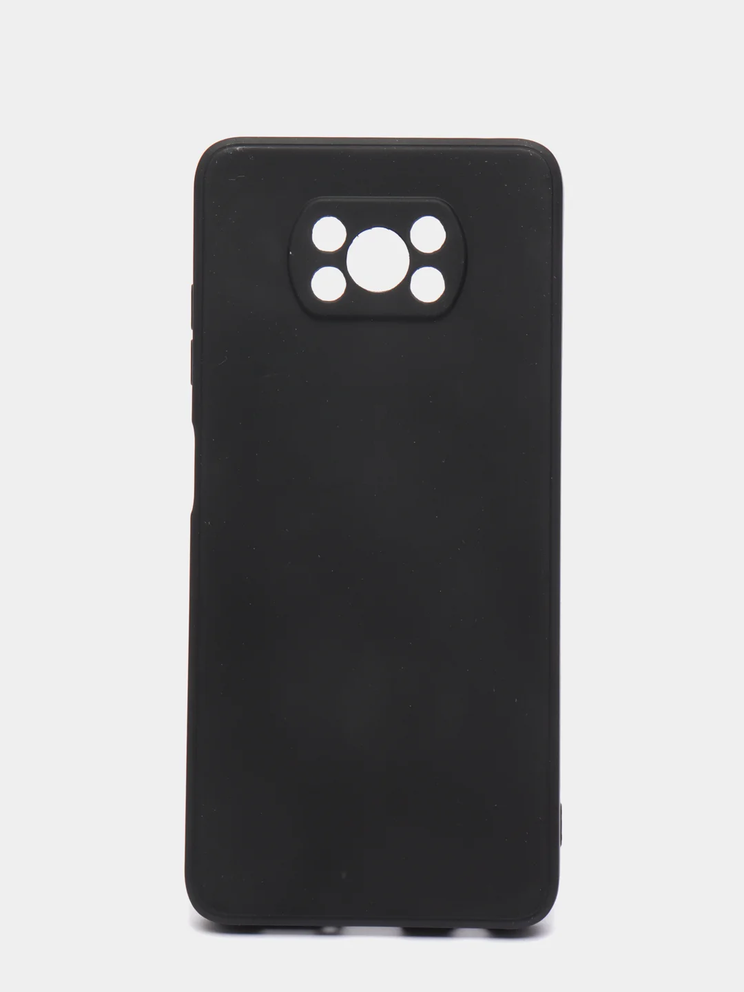Черный чехол Xiaomi POCO X3 /POCO X3 PRO с защитой камеры и бархатом внутри