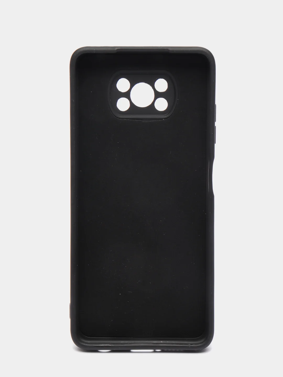 Черный чехол Xiaomi POCO X3 /POCO X3 PRO с защитой камеры и бархатом внутри