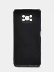 Черный чехол Xiaomi POCO X3 /POCO X3 PRO с защитой камеры и бархатом внутри