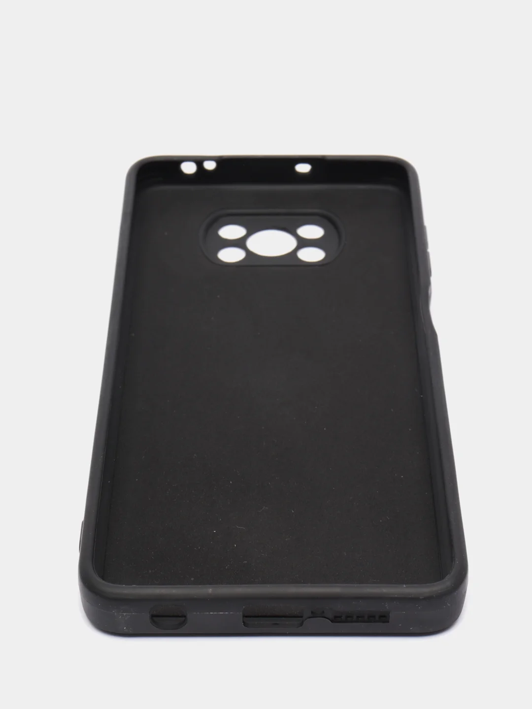 Черный чехол Xiaomi POCO X3 /POCO X3 PRO с защитой камеры и бархатом внутри