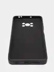 Черный чехол Xiaomi POCO X3 /POCO X3 PRO с защитой камеры и бархатом внутри