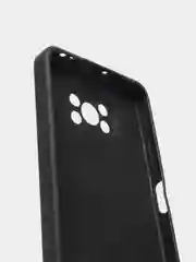 Черный чехол Xiaomi POCO X3 /POCO X3 PRO с защитой камеры и бархатом внутри
