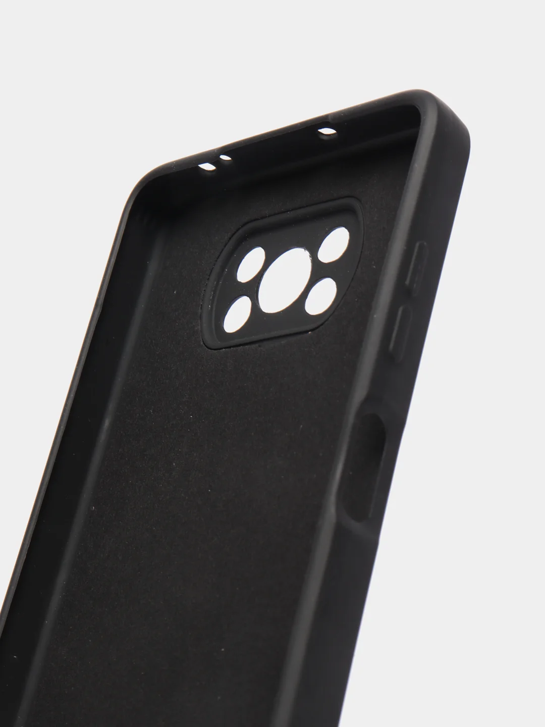 Черный чехол Xiaomi POCO X3 /POCO X3 PRO с защитой камеры и бархатом внутри