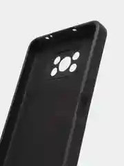 Черный чехол Xiaomi POCO X3 /POCO X3 PRO с защитой камеры и бархатом внутри