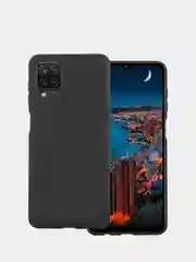 Бордовый чехол силиконовый для Samsung Galaxy A12