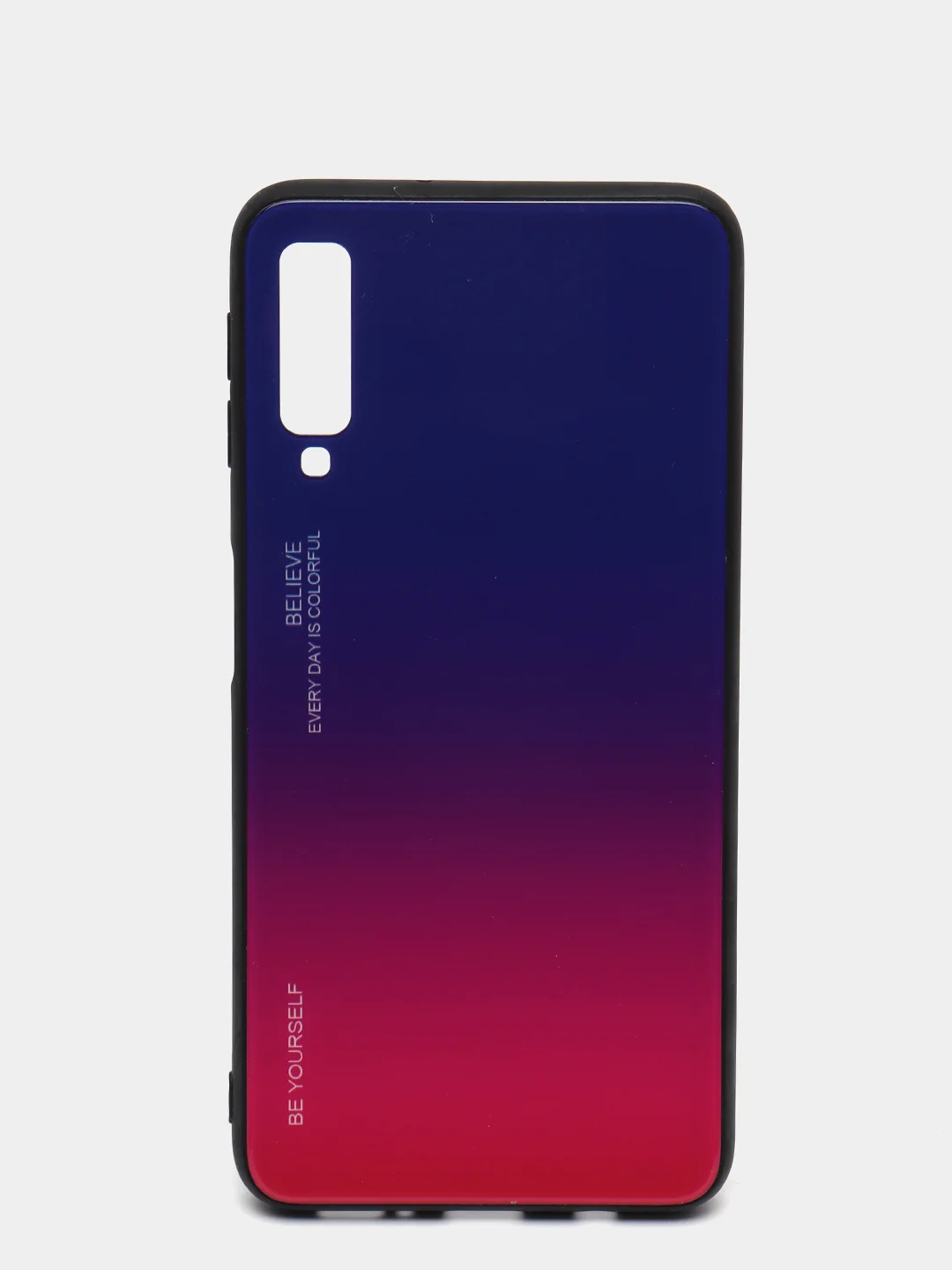 Темно-синий градиентный чехол из закаленного стекла для Samsung S10/S20/A51/A71/S9/A01/A50/A20/A70