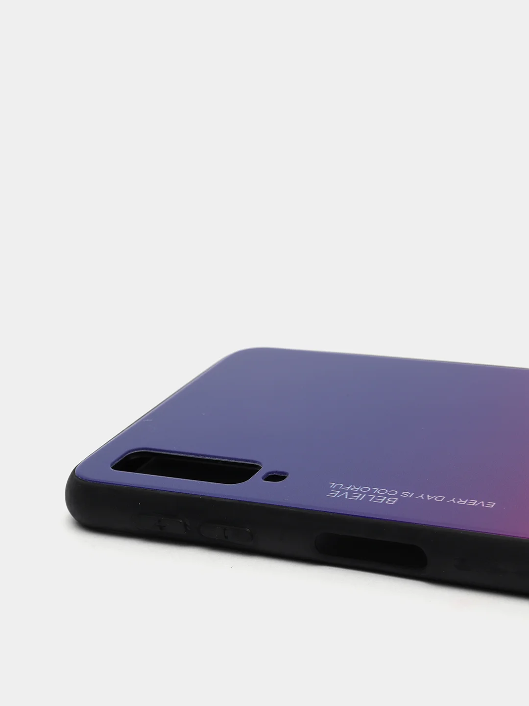 Темно-синий градиентный чехол из закаленного стекла для Samsung S10/S20/A51/A71/S9/A01/A50/A20/A70
