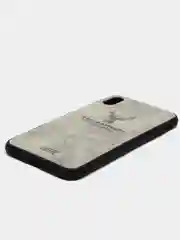 Серый дизайнерский чехол на iPhone с оленем