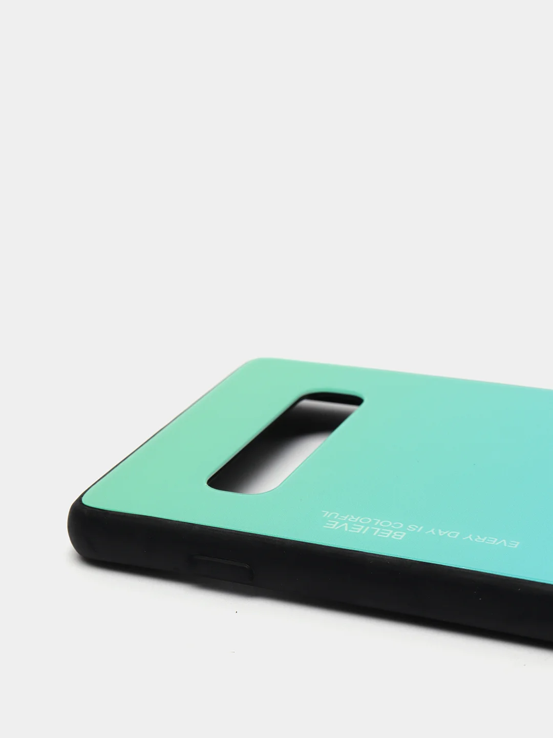 Бирюзовый градиентный чехол из закаленного стекла для Samsung S10/S20/A51/A71/S9/A01/A50/A20/A70