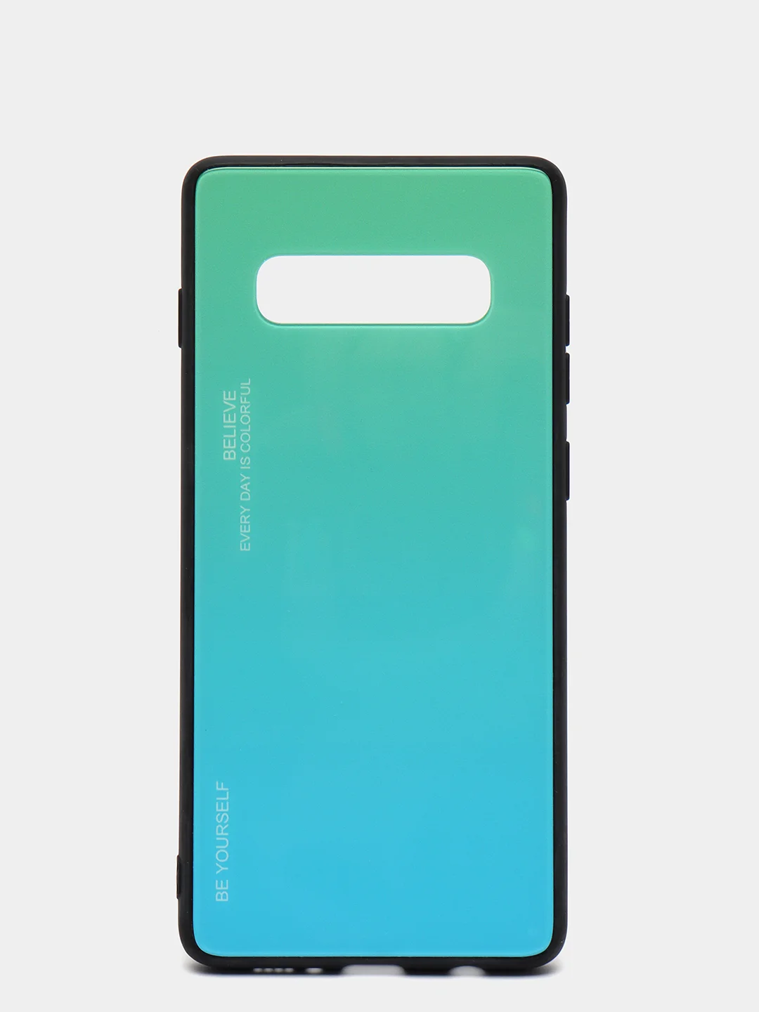 Бирюзовый градиентный чехол из закаленного стекла для Samsung S10/S20/A51/A71/S9/A01/A50/A20/A70