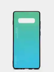 Бирюзовый градиентный чехол из закаленного стекла для Samsung S10/S20/A51/A71/S9/A01/A50/A20/A70
