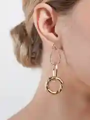 Бордовый серьги женские, классические