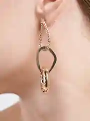 Бордовый серьги женские, классические