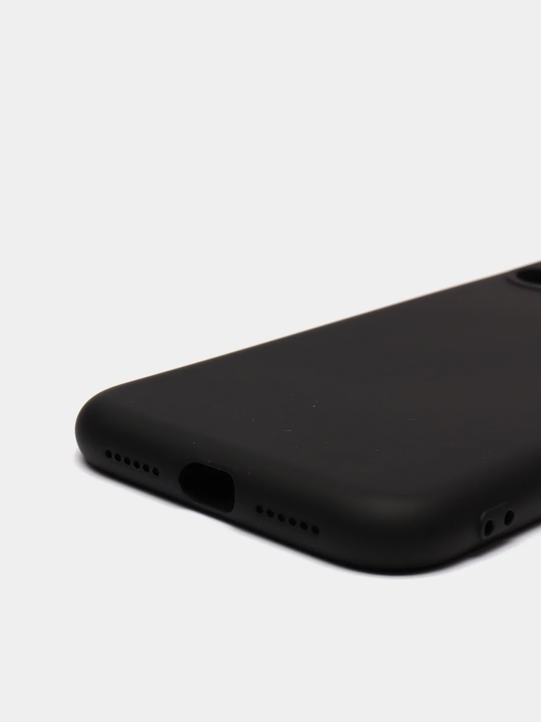 Черный чехол для iPhone 11 / XR / 7 / 8 / SE2 / X / XS / 12 Pro Max, силиконовый